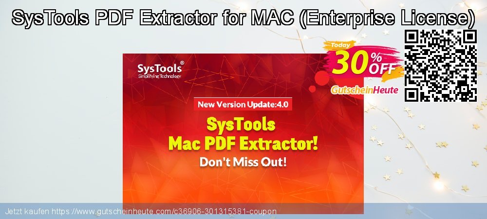 SysTools PDF Extractor for MAC - Enterprise License  Exzellent Preisnachlässe Bildschirmfoto