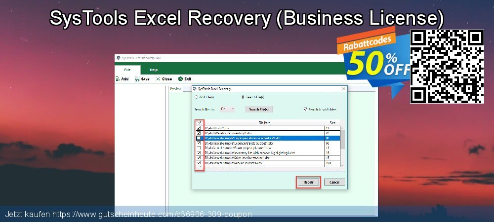 SysTools Excel Recovery - Business License  wundervoll Preisreduzierung Bildschirmfoto