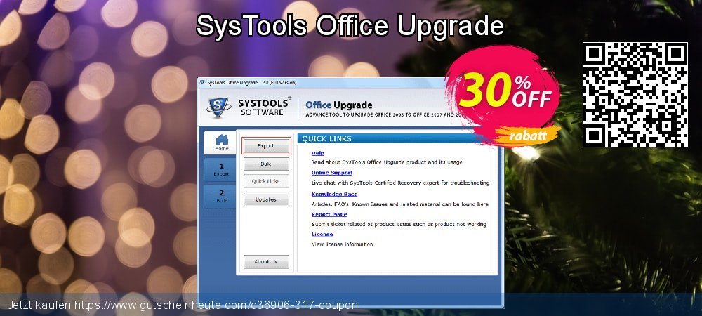 SysTools Office Upgrade aufregenden Angebote Bildschirmfoto