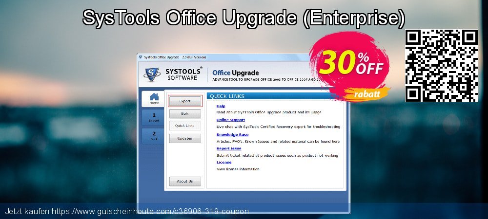SysTools Office Upgrade - Enterprise  umwerfenden Nachlass Bildschirmfoto