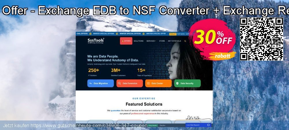 Bundle Offer - Exchange EDB to NSF Converter + Exchange Recovery faszinierende Sale Aktionen Bildschirmfoto