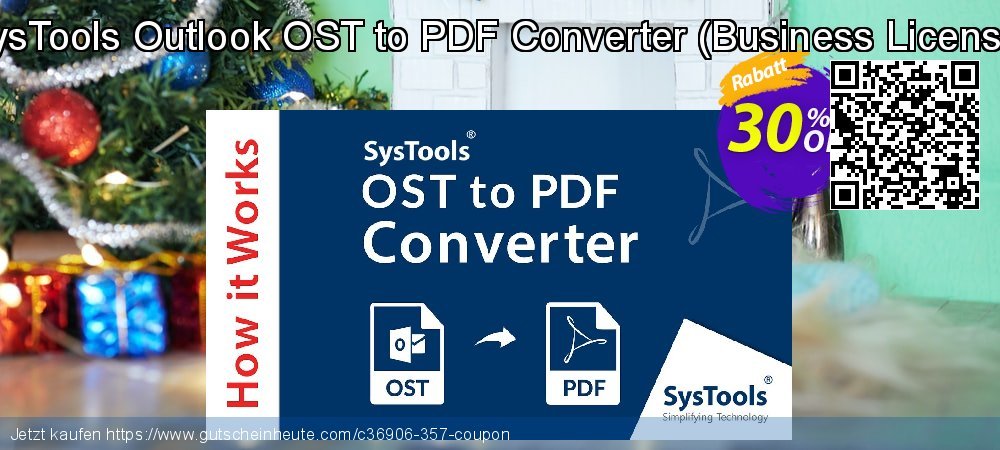 SysTools Outlook OST to PDF Converter - Business License  uneingeschränkt Verkaufsförderung Bildschirmfoto