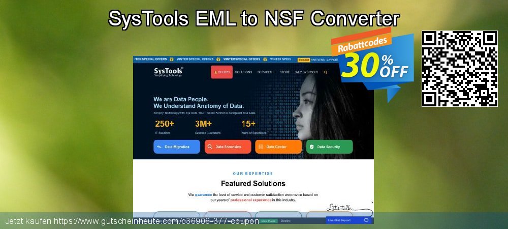 SysTools EML to NSF Converter beeindruckend Preisreduzierung Bildschirmfoto