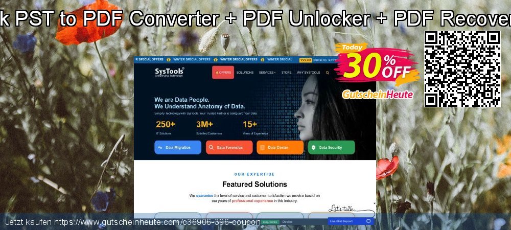 Bundle Offer - Outlook PST to PDF Converter + PDF Unlocker + PDF Recovery - Business License  großartig Förderung Bildschirmfoto