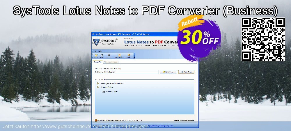 SysTools Lotus Notes to PDF Converter - Business  geniale Außendienst-Promotions Bildschirmfoto