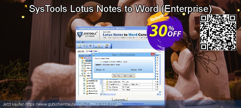 SysTools Lotus Notes to Word - Enterprise  klasse Beförderung Bildschirmfoto