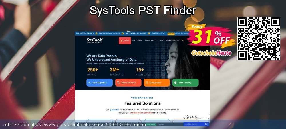 SysTools PST Finder unglaublich Förderung Bildschirmfoto