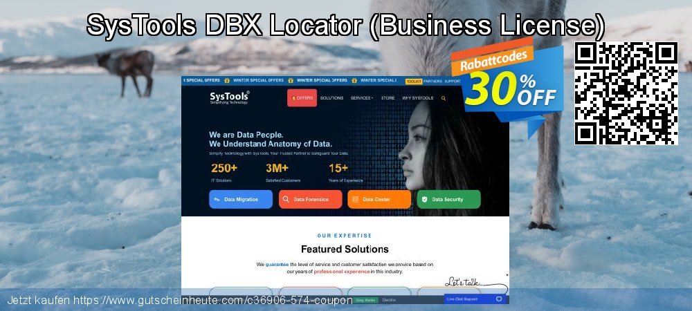 SysTools DBX Locator - Business License  uneingeschränkt Nachlass Bildschirmfoto