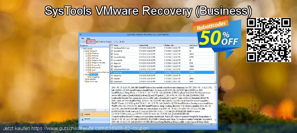 SysTools VMware Recovery - Business  exklusiv Preisnachlässe Bildschirmfoto