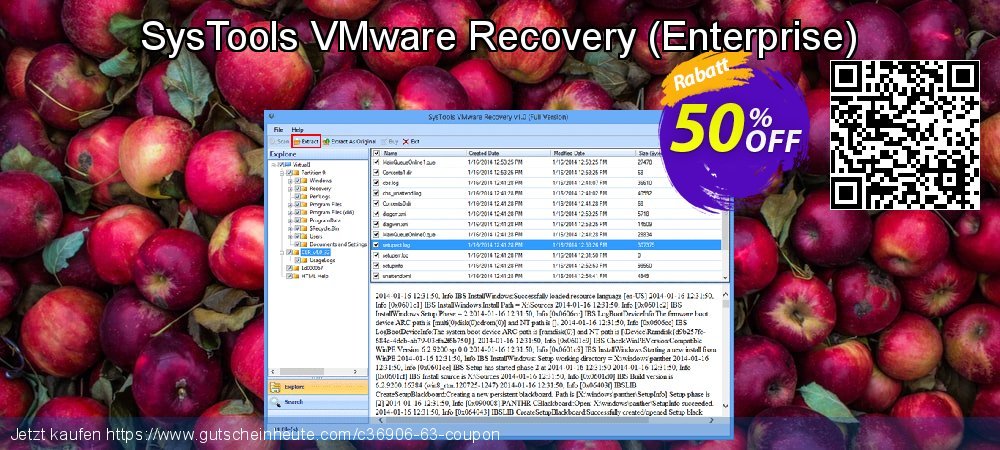 SysTools VMware Recovery - Enterprise  uneingeschränkt Angebote Bildschirmfoto