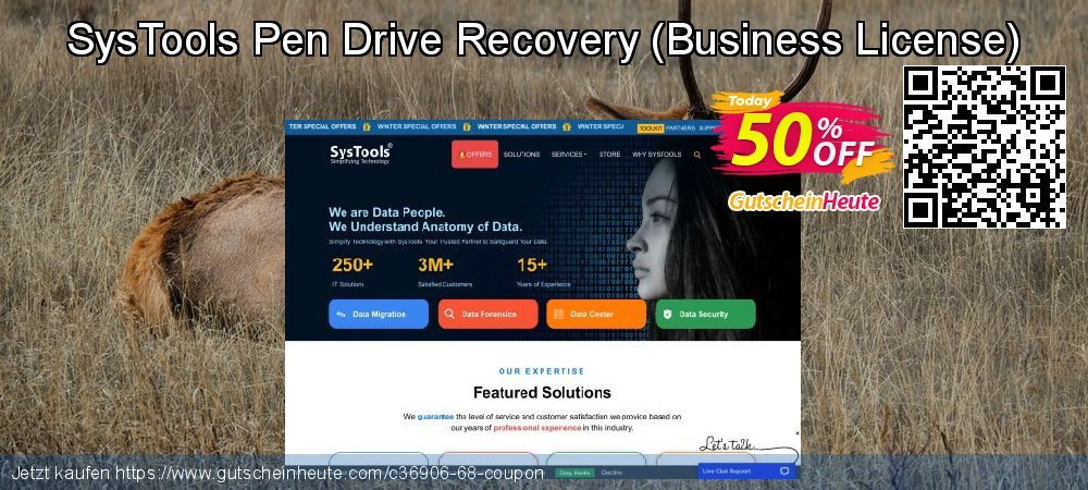 SysTools Pen Drive Recovery - Business License  erstaunlich Disagio Bildschirmfoto
