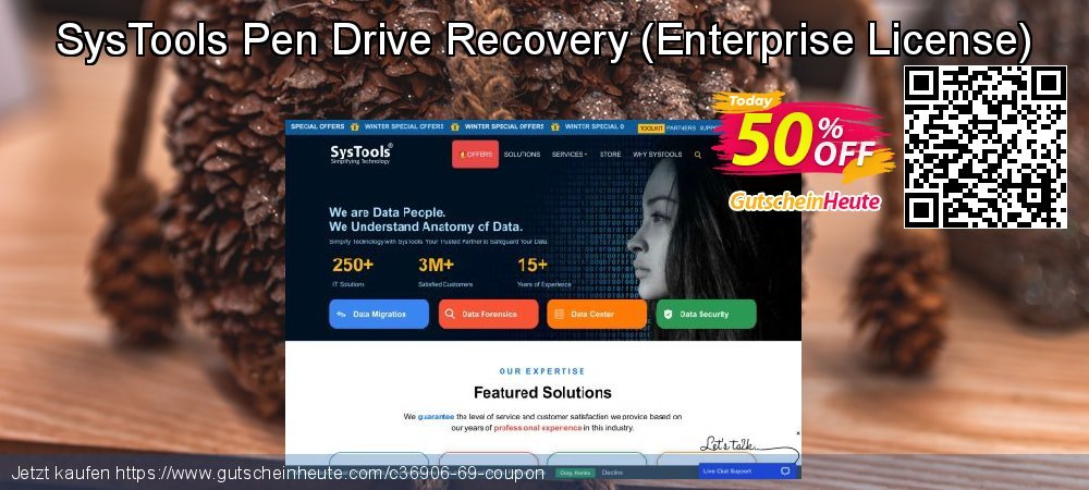 SysTools Pen Drive Recovery - Enterprise License  unglaublich Verkaufsförderung Bildschirmfoto