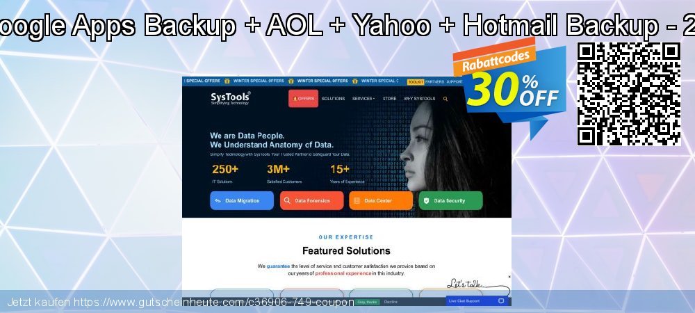 Bundle Offer - Google Apps Backup + AOL + Yahoo + Hotmail Backup - 25 Users License beeindruckend Ausverkauf Bildschirmfoto