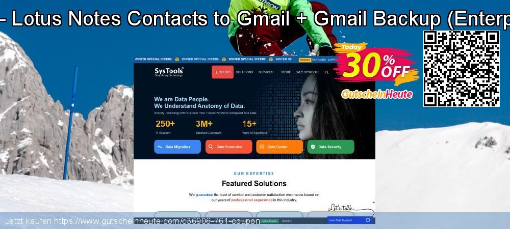 Bundle Offer - Lotus Notes Contacts to Gmail + Gmail Backup - Enterprise License  ausschließlich Nachlass Bildschirmfoto