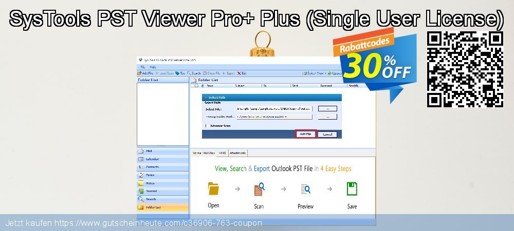 SysTools PST Viewer Pro+ Plus - Single User License  besten Ermäßigung Bildschirmfoto