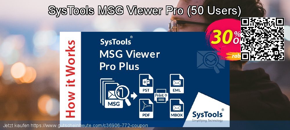SysTools MSG Viewer Pro - 50 Users  wunderschön Sale Aktionen Bildschirmfoto