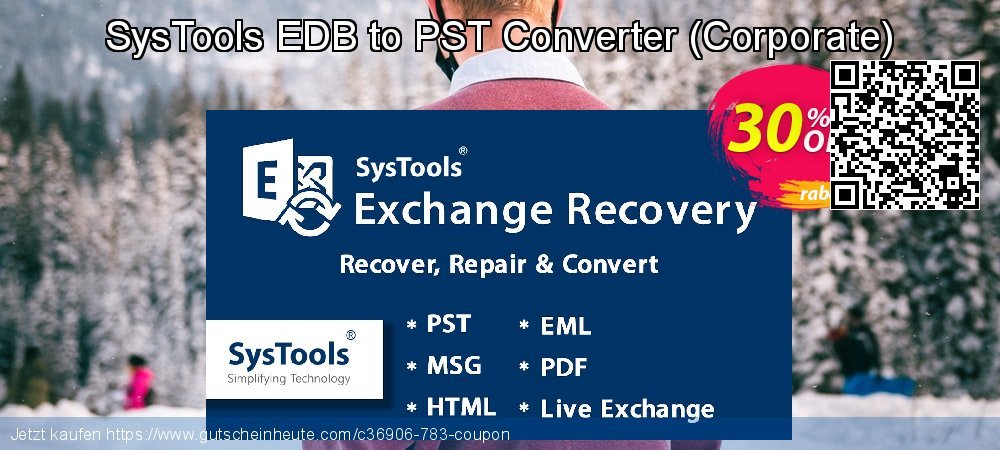SysTools EDB to PST Converter - Corporate  umwerfende Ausverkauf Bildschirmfoto