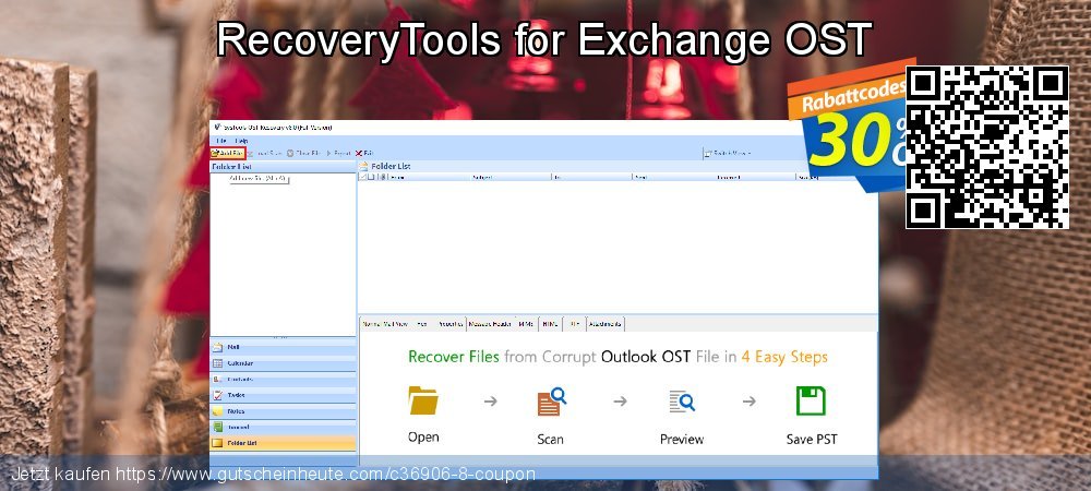 RecoveryTools for Exchange OST umwerfenden Promotionsangebot Bildschirmfoto
