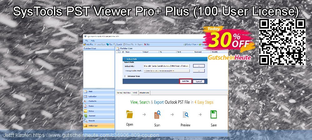 SysTools PST Viewer Pro+ Plus - 100 User License  toll Preisnachlässe Bildschirmfoto