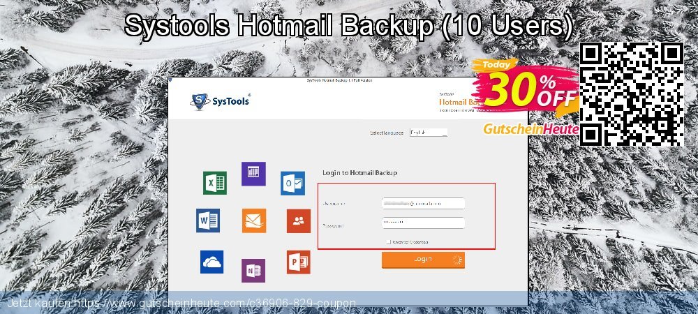 Systools Hotmail Backup - 10 Users  fantastisch Nachlass Bildschirmfoto
