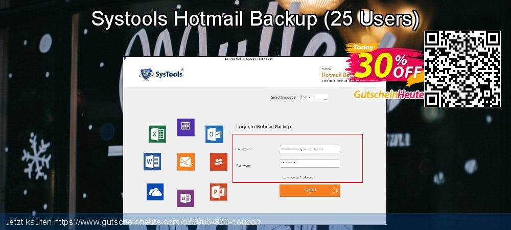 Systools Hotmail Backup - 25 Users  großartig Diskont Bildschirmfoto