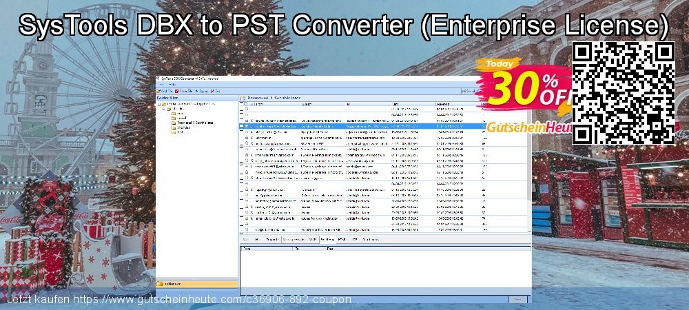 SysTools DBX to PST Converter - Enterprise License  großartig Rabatt Bildschirmfoto