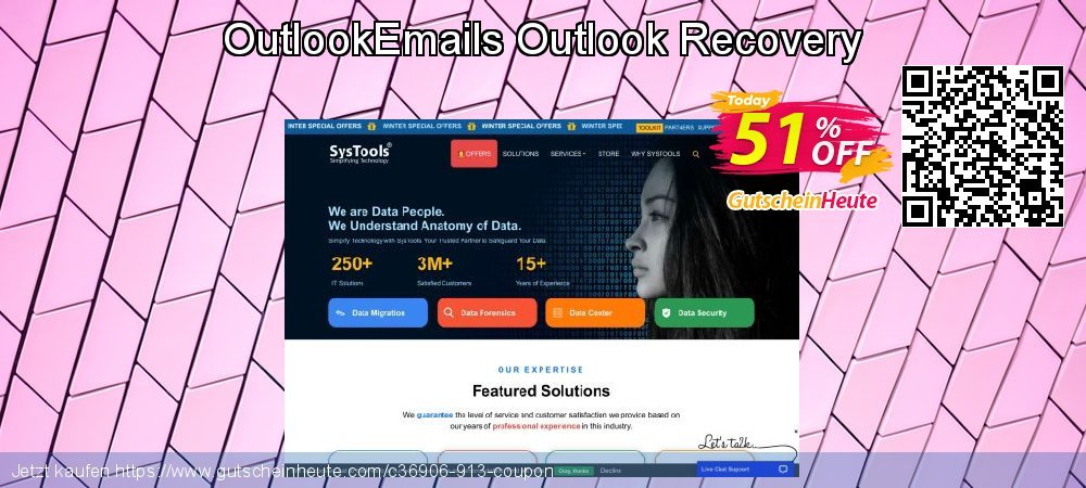 OutlookEmails Outlook Recovery klasse Promotionsangebot Bildschirmfoto