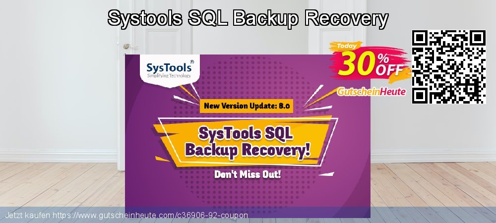 Systools SQL Backup Recovery klasse Beförderung Bildschirmfoto