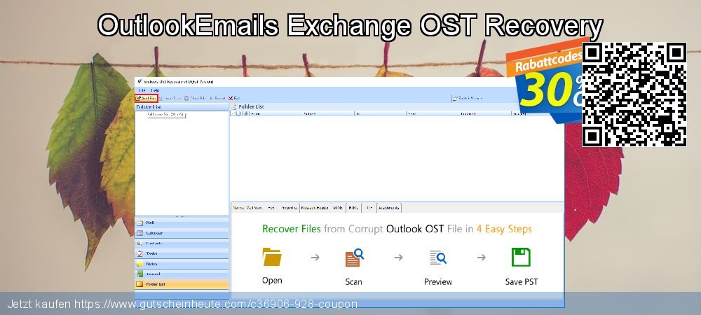 OutlookEmails Exchange OST Recovery verblüffend Preisnachlässe Bildschirmfoto