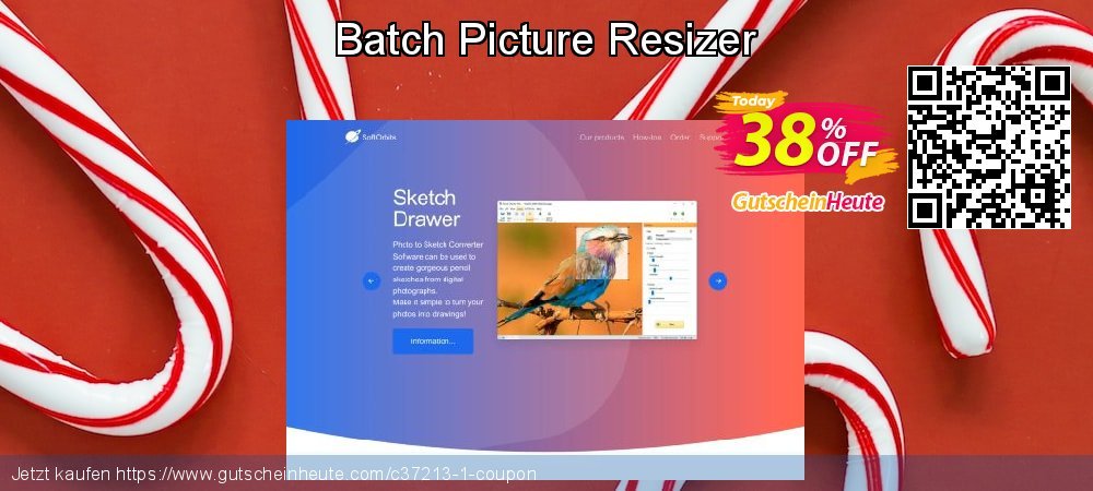 Batch Picture Resizer toll Ermäßigung Bildschirmfoto
