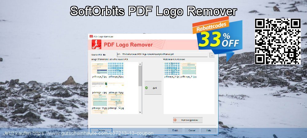 SoftOrbits PDF Logo Remover aufregenden Preisnachlässe Bildschirmfoto