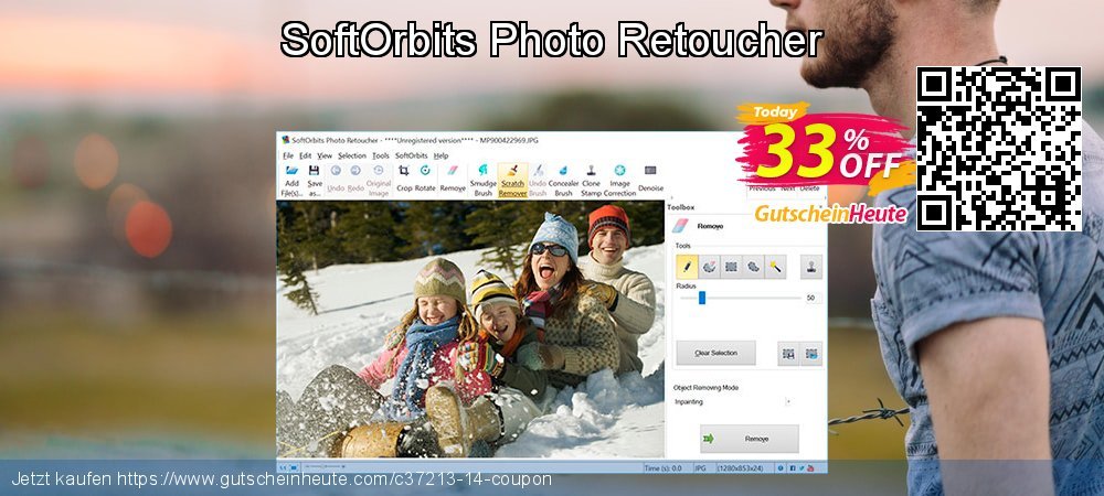 SoftOrbits Photo Retoucher umwerfende Angebote Bildschirmfoto