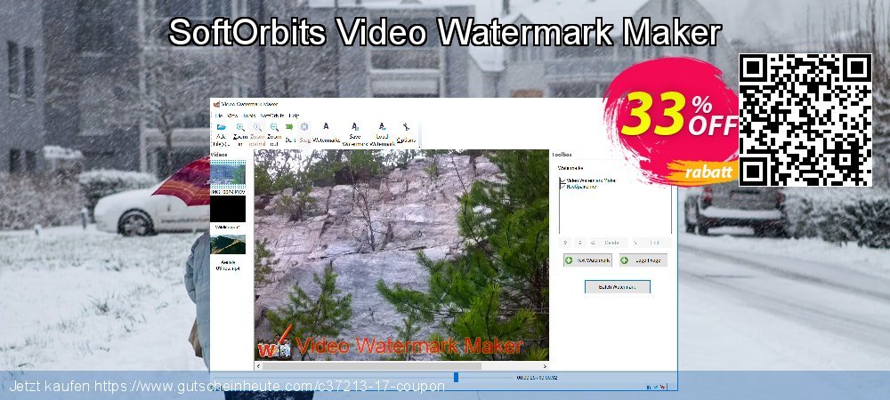 SoftOrbits Video Watermark Maker aufregende Diskont Bildschirmfoto