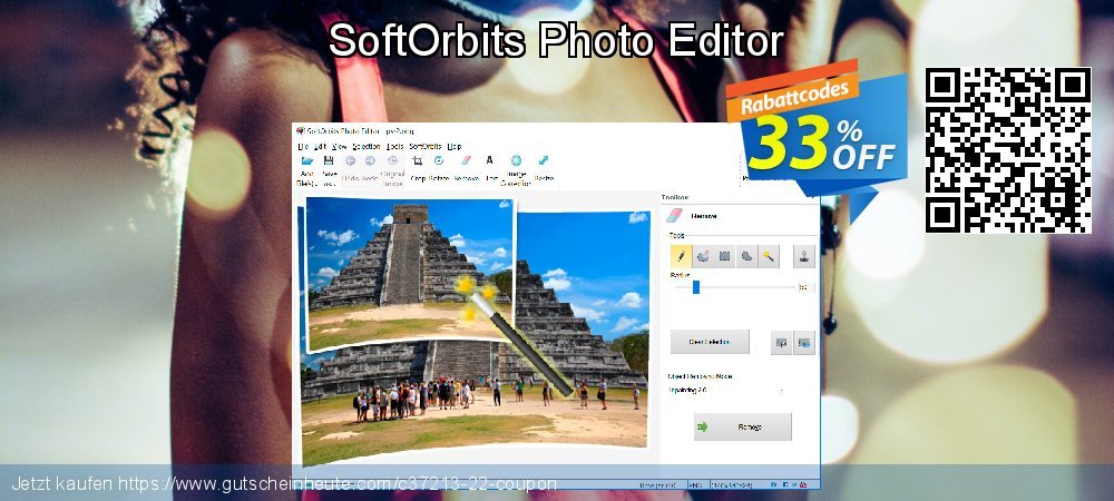 SoftOrbits Photo Editor uneingeschränkt Außendienst-Promotions Bildschirmfoto