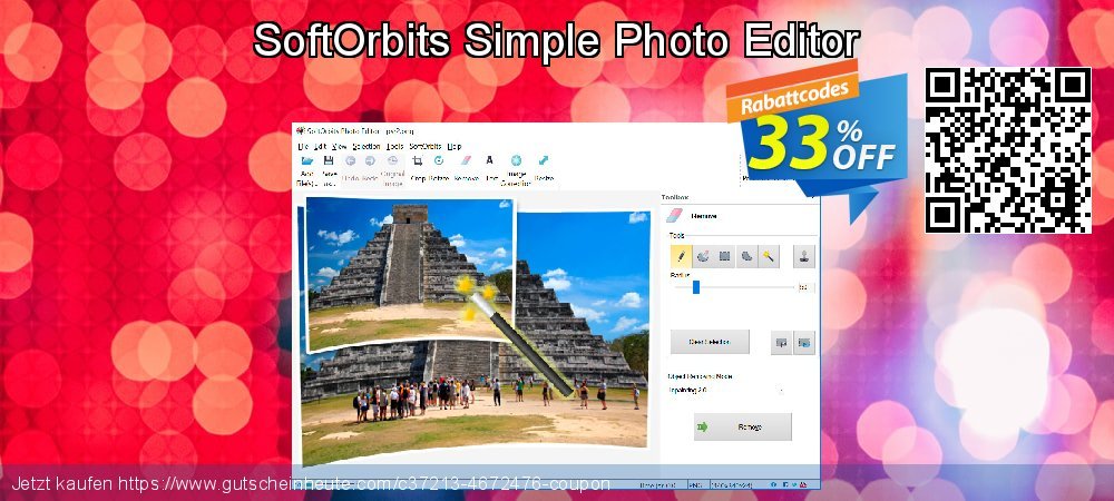 SoftOrbits Simple Photo Editor umwerfenden Beförderung Bildschirmfoto