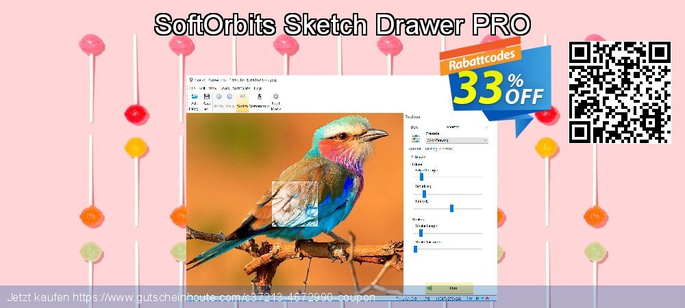 SoftOrbits Sketch Drawer PRO super Preisnachlässe Bildschirmfoto