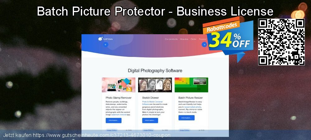 Batch Picture Protector - Business License uneingeschränkt Nachlass Bildschirmfoto