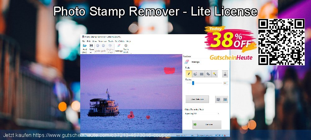Photo Stamp Remover - Lite License unglaublich Außendienst-Promotions Bildschirmfoto