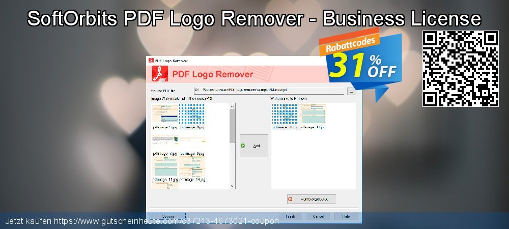 SoftOrbits PDF Logo Remover - Business License super Sale Aktionen Bildschirmfoto