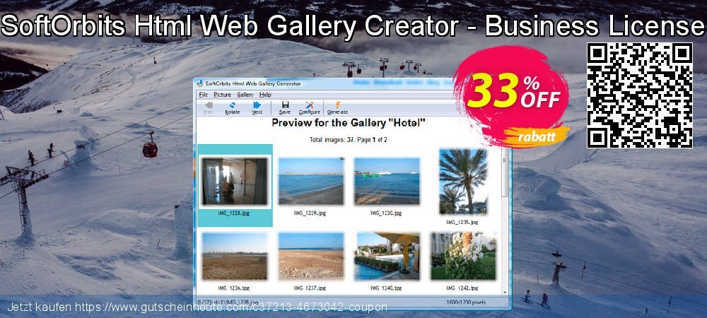 SoftOrbits Html Web Gallery Creator - Business License ausschließlich Angebote Bildschirmfoto