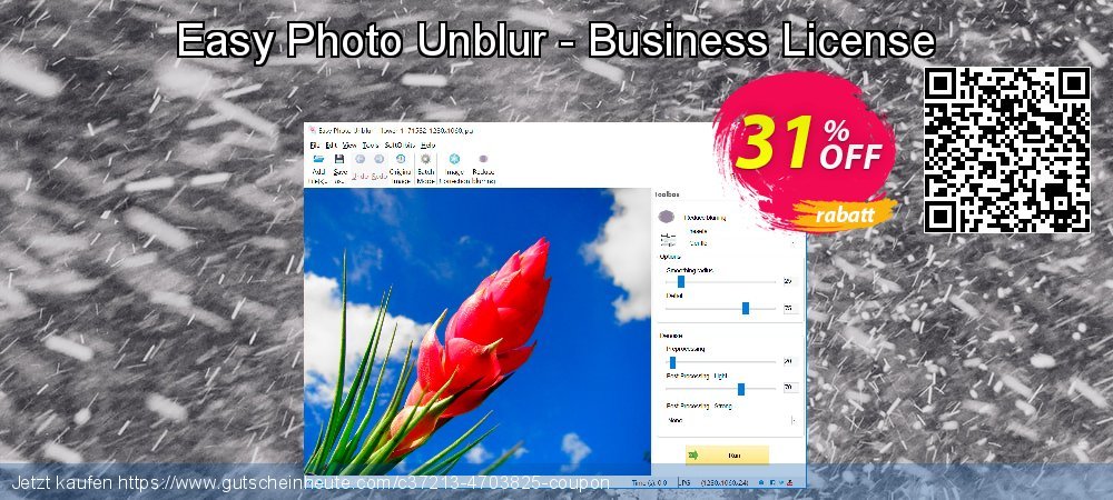 Easy Photo Unblur - Business License ausschließlich Sale Aktionen Bildschirmfoto