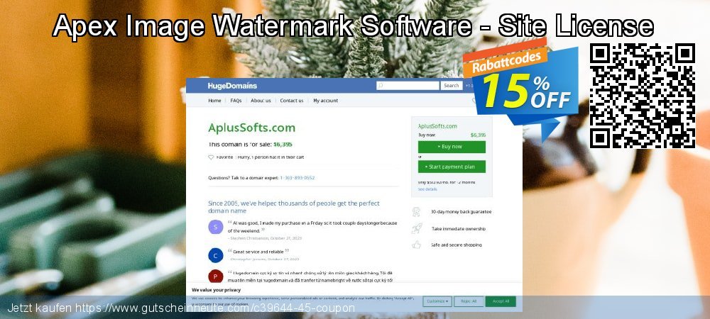 Apex Image Watermark Software - Site License faszinierende Rabatt Bildschirmfoto