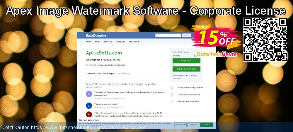 Apex Image Watermark Software - Corporate License aufregenden Ermäßigungen Bildschirmfoto