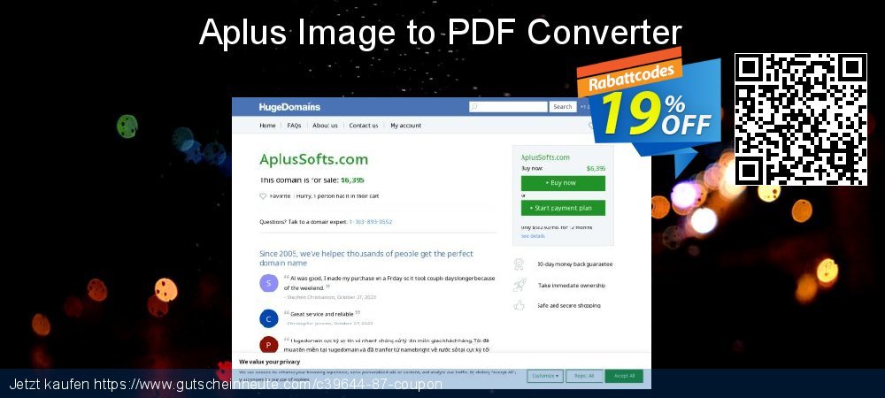 Aplus Image to PDF Converter ausschließlich Disagio Bildschirmfoto