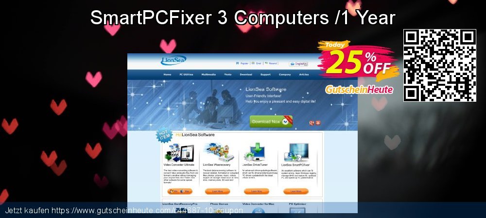 SmartPCFixer 3 Computers /1 Year wunderbar Außendienst-Promotions Bildschirmfoto