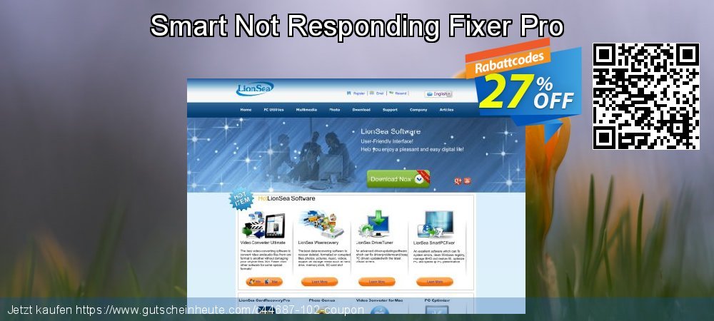 Smart Not Responding Fixer Pro umwerfenden Ermäßigung Bildschirmfoto