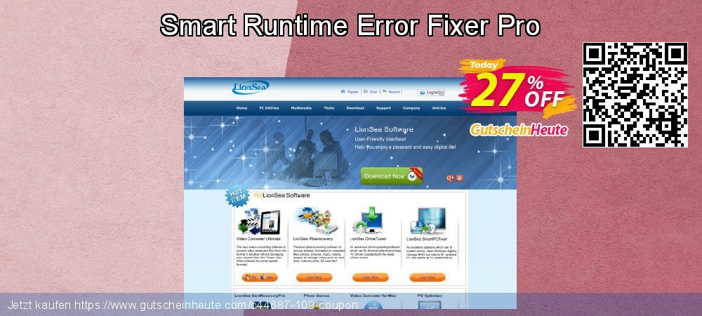 Smart Runtime Error Fixer Pro uneingeschränkt Förderung Bildschirmfoto