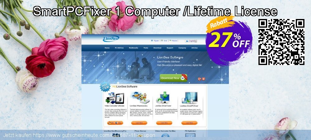 SmartPCFixer 1 Computer /Lifetime License atemberaubend Preisreduzierung Bildschirmfoto