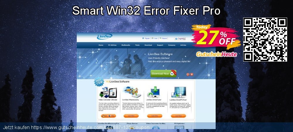 Smart Win32 Error Fixer Pro formidable Preisnachlass Bildschirmfoto