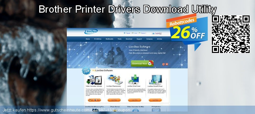 Brother Printer Drivers Download Utility klasse Verkaufsförderung Bildschirmfoto